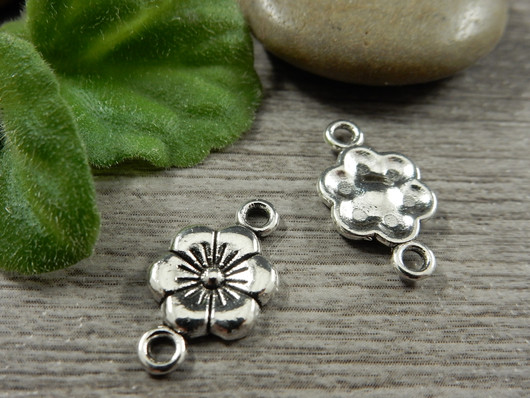 Kukkariipus/ linkki, 18x10mm, kromi, 1kpl