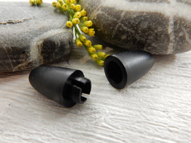 Turvalukko, 24x9mm, musta,  1kpl