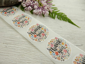 Thank you tarra, 25mm, värikäs kukka, 10kpl