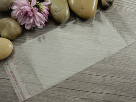 Sellofaanipussi reiällä, 6x15.5cm, kirkas, 1kpl