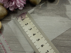 Sellofaanipussi reiällä, 6x15.5cm, kirkas, 1kpl