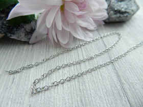 Ovaaliketju, 2x1.5x0,5mm, kromi, 1m