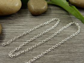 Ovaaliketju, 2x1.5x0.5mm, kirkashopea, 1m