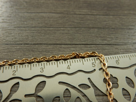 Ankkuriketju, 3x2x0.5mm, vaaleakulta/ruusukulta, 1m