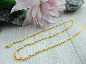 Ovaaliketju, 2x1.5x0.5mm, kulta, 1m