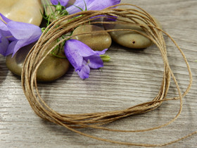 Vahattu nauha, 1mm, ruskea, 1m