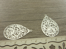 Pisarariipus, 30x18mm, kromi, 1kpl