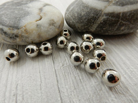 Akryylihelmi, 6mm, kromi, 20kpl