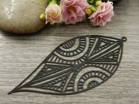 Kuvioriipus, 58x25mm, musta, 1kpl