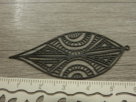 Kuvioriipus, 58x25mm, musta, 1kpl