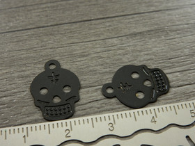 Pääkalloriipus, 17x12mm, musta, 1kpl