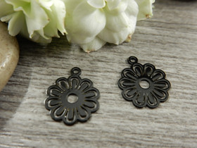 Kukkariipus, 10x12mm, musta, 1kpl