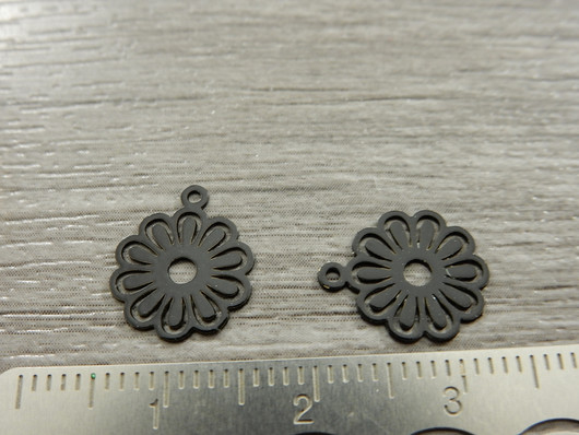 Kukkariipus, 10x12mm, musta, 1kpl