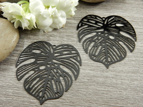 Lehtiriipus, 32x32mm, musta, 1kpl