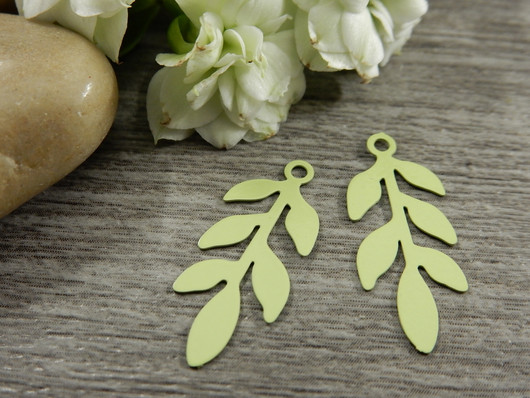 Lehtiriipus, 22x9mm, vihreä, 1kpl