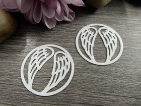 Siivetriipus/linkki, 25mm, valkoinen, 1kpl