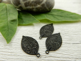 Lehtiriipus, 19x10mm, musta, 1kpl