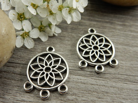 Unisieppaririipus/linkki, 19x14mm, kromi, 1kpl