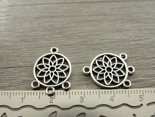 Unisieppaririipus/linkki, 19x14mm, kromi, 1kpl