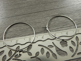 Korvakorurengas, 25x0.6mm, rst, 1pari