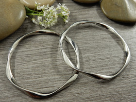 Linkki ympyrä, 41x2.4mm, umpi, kromi, 1kpl