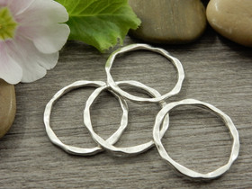 Linkki ympyrä, 22x1.7mm, umpi, kromi, 1kpl