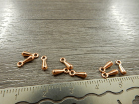 Ketjunpääte/riipus, 7x2mm, ruusukulta, 20kpl