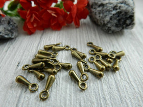 Ketjunpääte/riipus, 7x2mm, pronssi, 20kpl