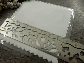 Puhdistusliina, 7.5x.7.5cm, valkoinen, 1kpl