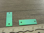 Paljetti/riipus suorakulmio, 2x0.7mm, vihertävä, 20kpl