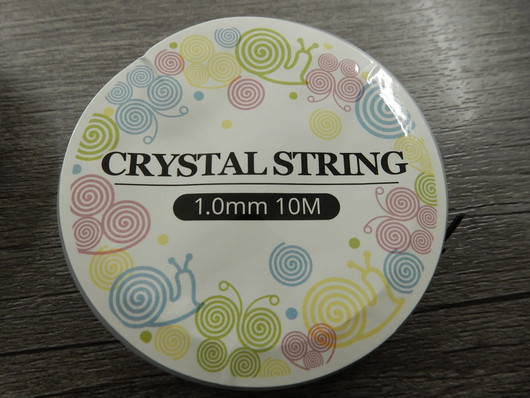 Joustolanka, 1mm, musta, 10m