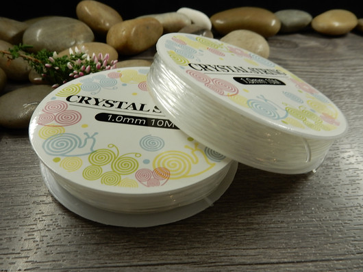 Joustolanka, 1mm, kirkas, 10m