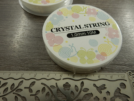 Joustolanka, 1mm, kirkas, 10m