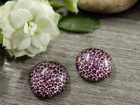 Kapussi kuvio, 12mm, vaaleapinkki , 1kpl