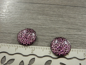 Kapussi kuvio, 12mm, vaaleapinkki , 1kpl