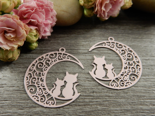 Kuukissariipus, 22x24mm, vaaleanpunainen, 1kpl