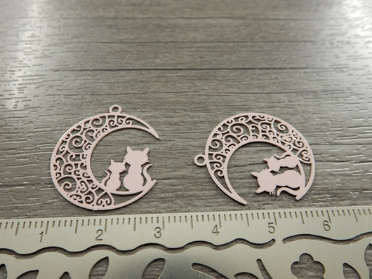 Kuukissariipus, 22x24mm, vaaleanpunainen, 1kpl