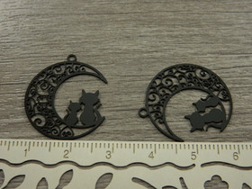 Kuukissariipus, 22x24mm, musta, 1kpl