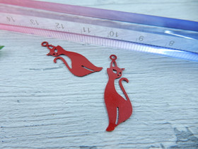 Kissariipus 27x9mm, punainen, 1kpl