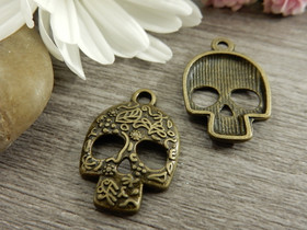 Pääkalloriipus, 23x16mm, pronssi, 1kpl