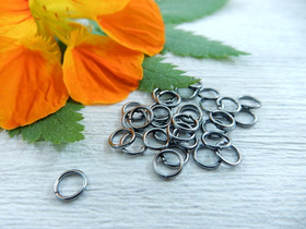 Välirengas, 5x0.7mm, avattava, gunmetal, 100kpl