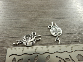 Lankakerä riipus, 25x11mm, kromi, 1kpl