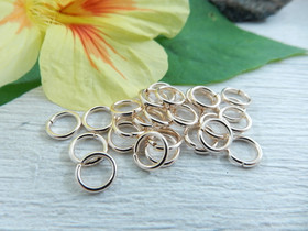 Välirengas, 6x0.9mm, avattava, vaalearuusukulta, 100kpl