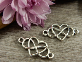 Ääretönriipus/linkki, 25x13mm, kromi, 1kpl