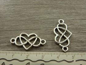 Ääretönriipus/linkki, 25x13mm, kromi, 1kpl