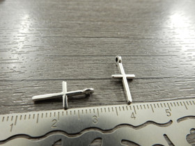 Ristiriipus, 17x8mm, kromi, 1kpl