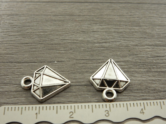 Timanttiriipus, 13x15mm, kromi, 1kpl