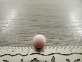 Silikonihelmi, 9mm, vaaleanpunainen, 1kpl