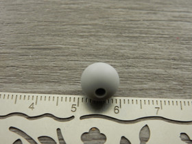 Silikonihelmi, 9mm, vaaleanharmaa, 1kpl