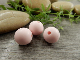 Silikonihelmi, 12mm, vaaleanpunainen, 1kpl